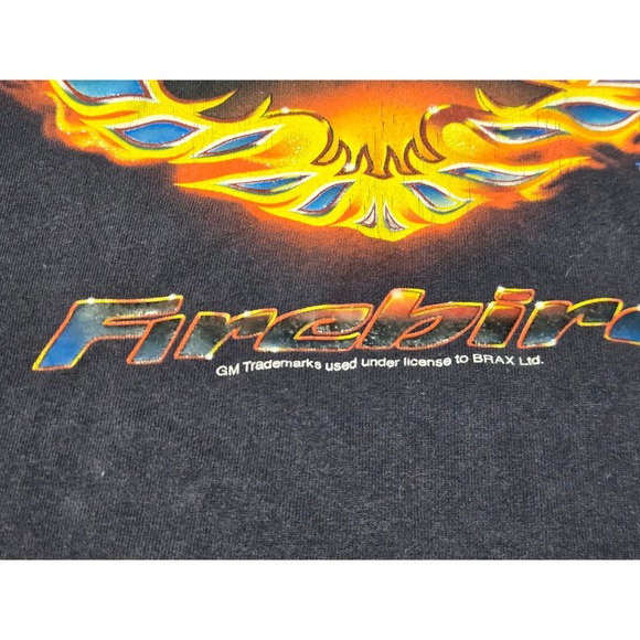 Pontiac Firebird Flaming Logo Sleeveless Muscle T-Shirt Medium GM - Picture 2 of 6